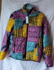 Nightmare Before Christmas Sally Puffer Jacket Reversible Size S,L,XL,2XL NWT 