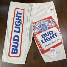 Vintage 90s Bud Light Beer Sweet Sacks Sugar Sack Anheuser Bush One Size Shorts