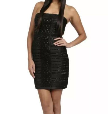 white christmas dresses BCBGMaxazria NEW Size 2 Black Cocktail Dress