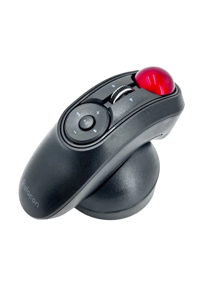 ELECOM Mouse Wireless w/Receiver Trackball Handy Type Relacon Black M-RT1DRBK - Image 2 of 4