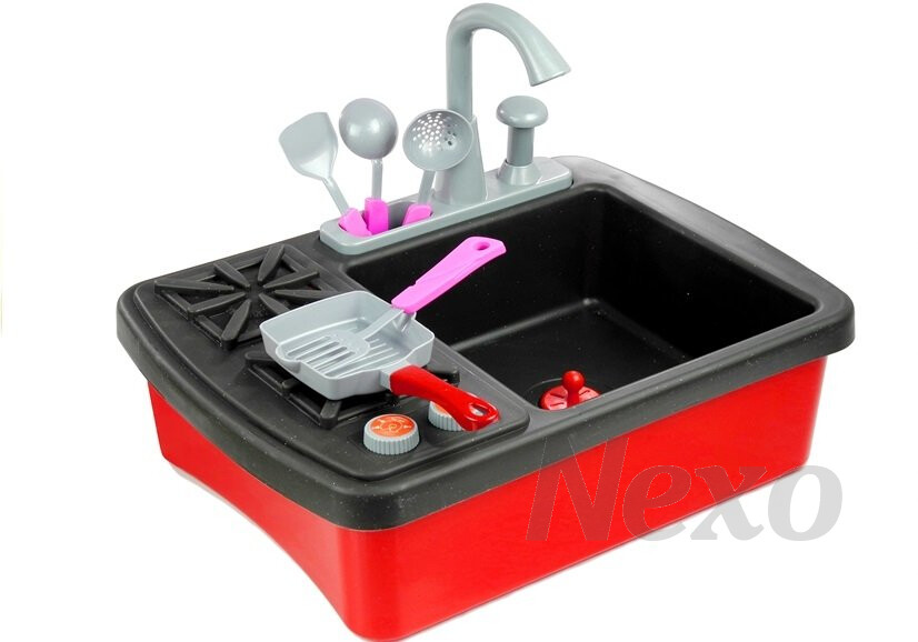 Acelane Lavello da Cucina Elettronico Lavandino Giocattolo per Lavare i Piatti Accessorii da Cucina per Bambini Set Giochi di Imitazione per Imparare
