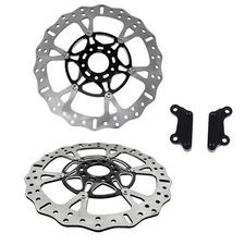 14" Big Floating Brake Rotors with Extension Bracket  for Harley 09-23 FLHX FLTR