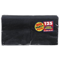 Big Party Pack Luncheon Napkins 6-1/2-inch, 125/pkg, Black, New, Free Shipping on sale Big Party Pack Luncheon Napkins 6-1/2-inch, 125/pkg, Black, New, Free Shipping on sale