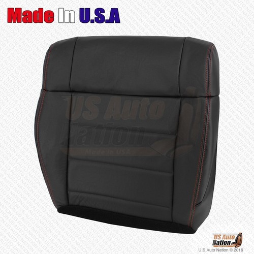 Jeep Wrangler 2011 2012 cubierta inferior de cuero negro con costuras rojas - Imagen 3 de 9