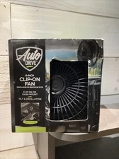 Auto DRIVE 6-inch Clip-On/Dash Mount Fan Oscillating 12V  Black New A3