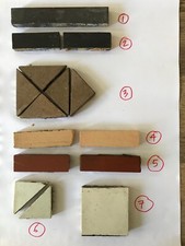 Reclaimed Antique Victorian Edwardian Encaustic Geometric Vitrified Floor tiles