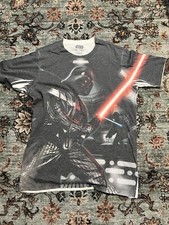 Star Wars Luke Skywalker Darth Vader battle ADULT MEDIUM TSHIRT