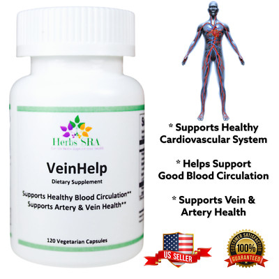 Support for Healthy Veins: Pine Bark, Blueberry, Butcher's Broom, 120 capsules.