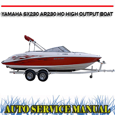 YAMAHA SX230 AR230 SR230 HO HIGH OUTPUT BOAT WORKSHOP SERVICE & OWNER MANUAL~DVD - Picture 1 of 3