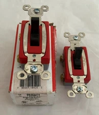 (2) NEW Pass & Seymour Legrand PS20AC1 BROWN Single Pole Switches 20A 120/277 V