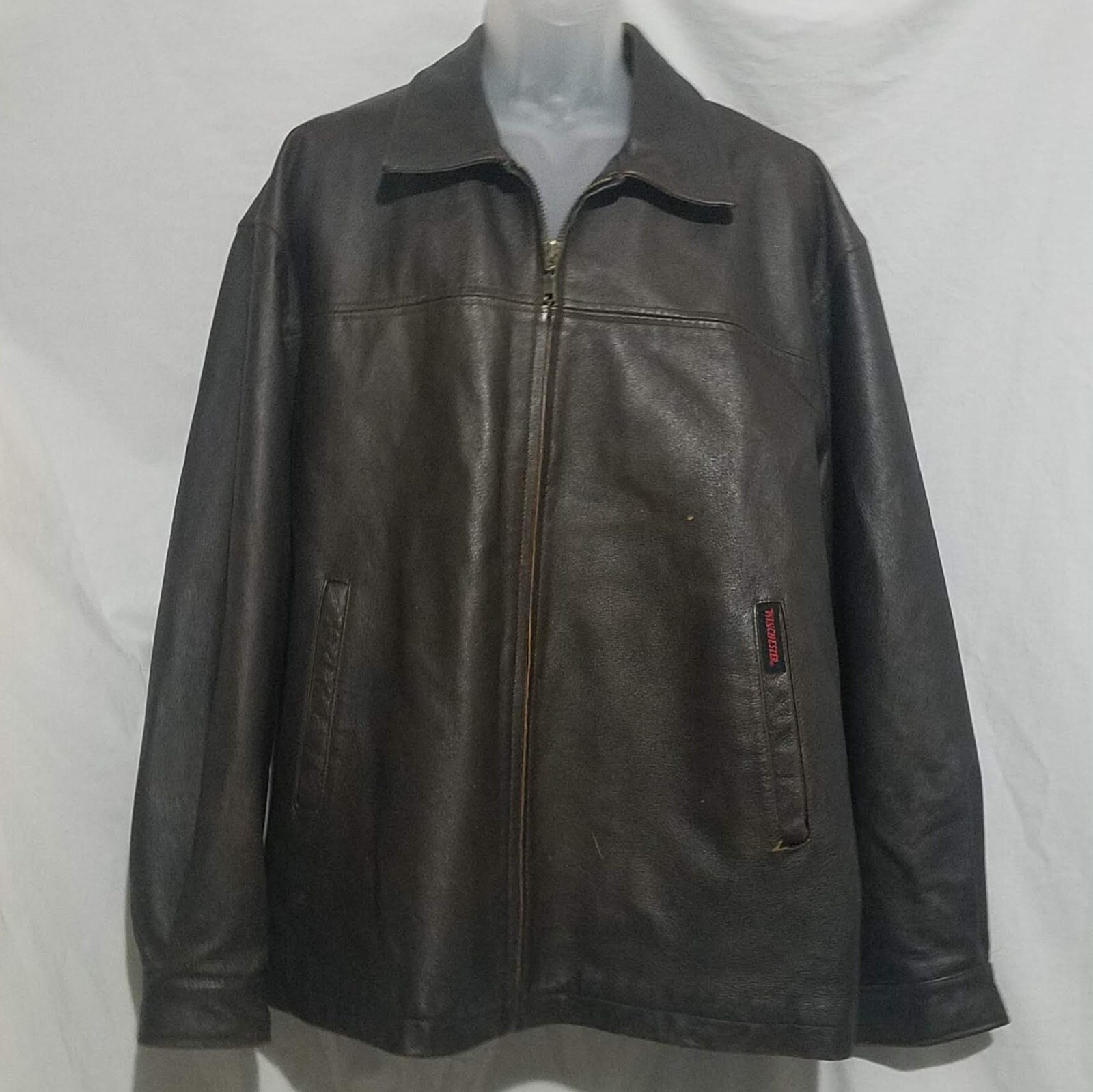 Winchester Leather Jacket, Brown, Coat, Mens XL, Dist… Gem