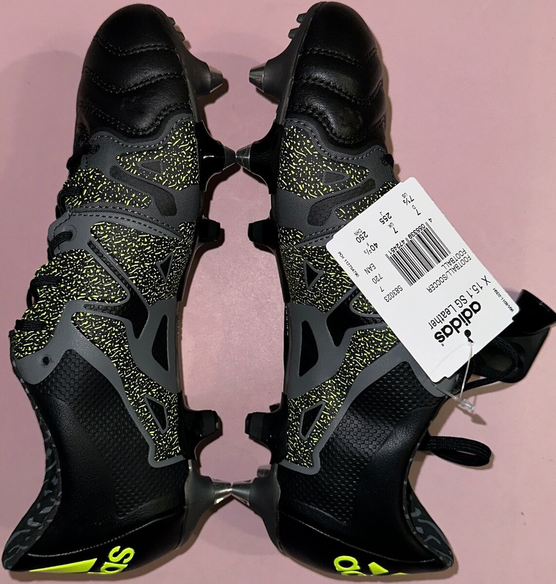 ADIDAS X 15.1 SG S83023 Leather Black Mens Soccer Cleats ADIDAS X 15.1 SG S83023 Leather Black Mens Soccer Cleats