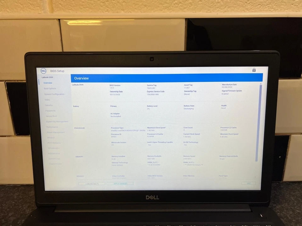 Dell Latitude E5550 15.6" Laptop - i5- 5th Gen 8GB RAM 128GB SSD - Win 11  - Image 2 of 4