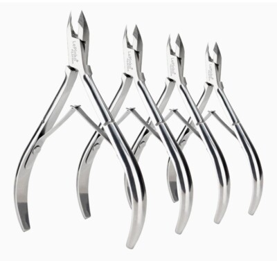 LePinko 4 Packs Upgraded Cuticle Trimmer kit, Sharp Dead Skin Clipper