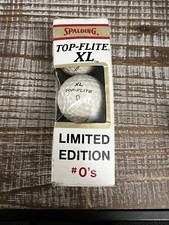 NOS Vintage SPALDING TOP-FLITE Sleeve Of LIMITED EDITION 0'S 3 Golf Balls OC27