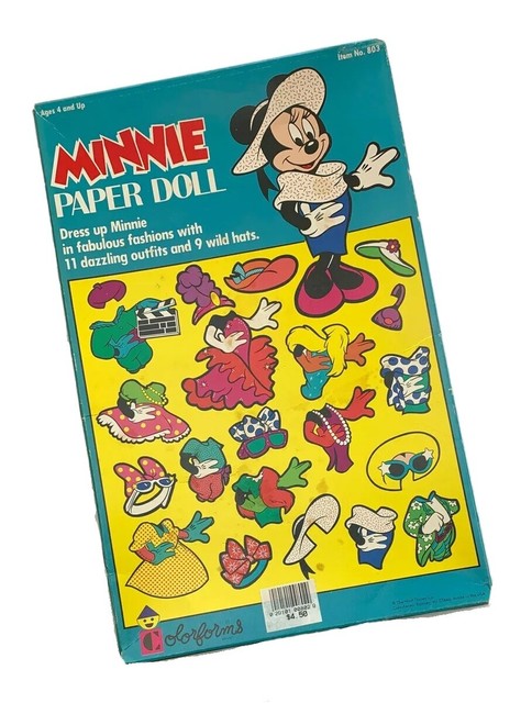 Minnie Mouse Disney Paper Doll #803 In Box Sealed Colorforms 1993 | eBay