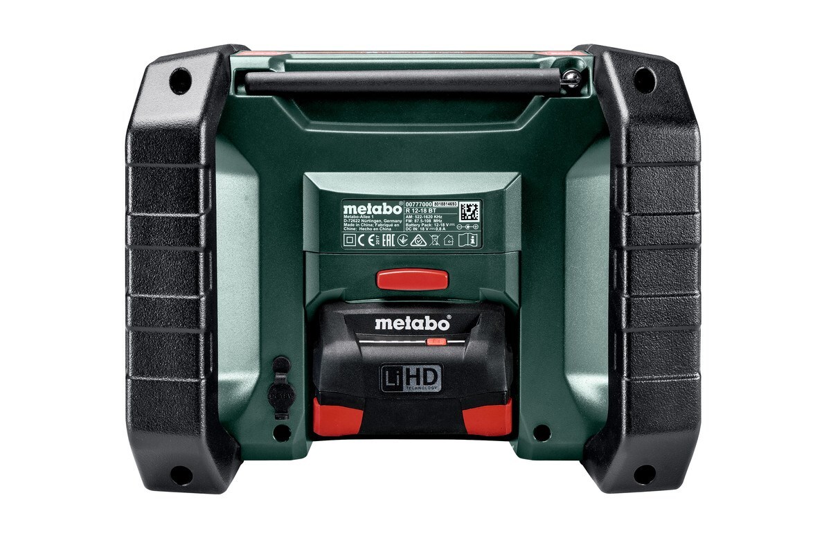 Thumbnail - 4007430332219 Metabo R 12-18 Bt - Baustellenradio (600777850) Metabo