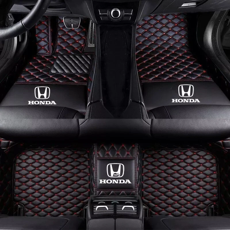 For Honda Accord 1998-2025 Front Rear Luxury Waterproof Carpets Car Floor Mats Foto 3 de 4