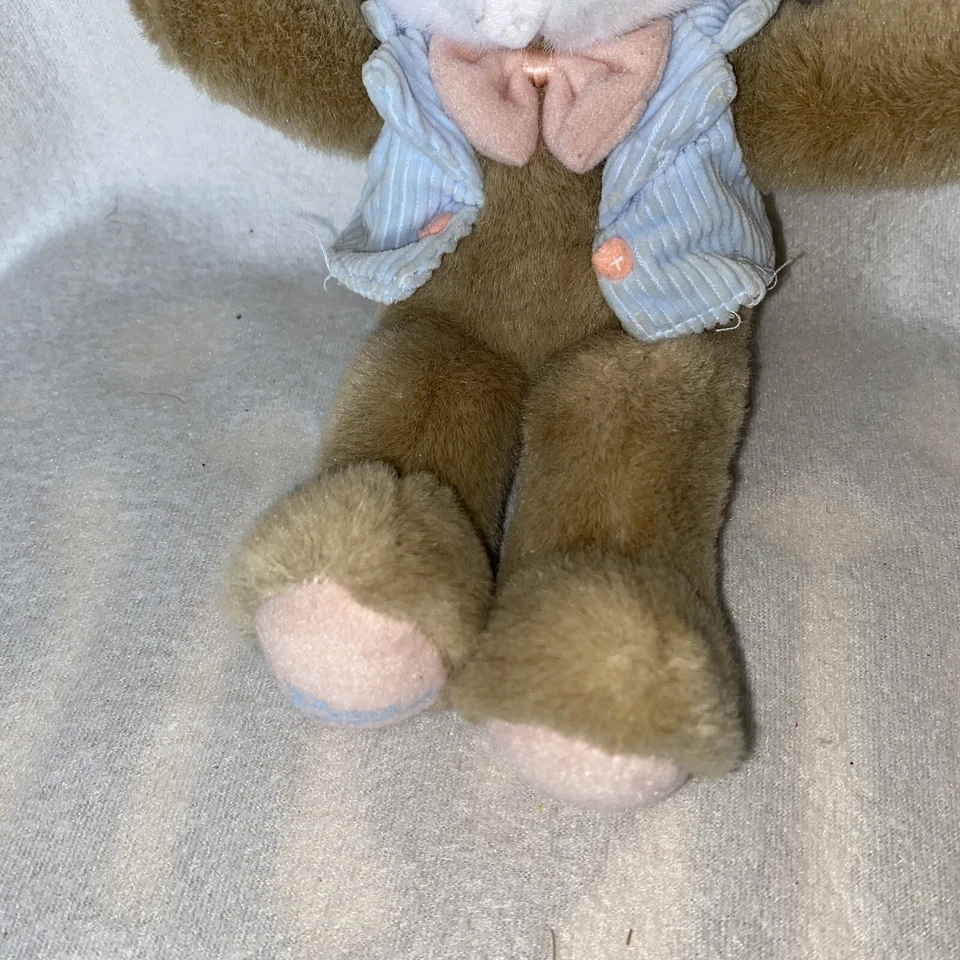 1990 Applause Peter Cottontail Bunny Rabbit Plush 14" Tan Toy Kid Stuffed Animal - Image 3 of 4