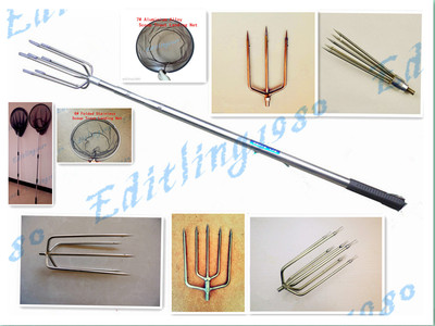 6M//19.68Ft Spear Rod Gun Gig Rod Fish Frog Salmon Eel Barbed M8 Prong Stainless