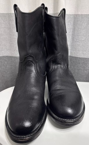 Vintage Redwing Rare Pecos Boots 25213 1345 Work Leather Black 8.5 EEE EUC - Picture 2 of 13