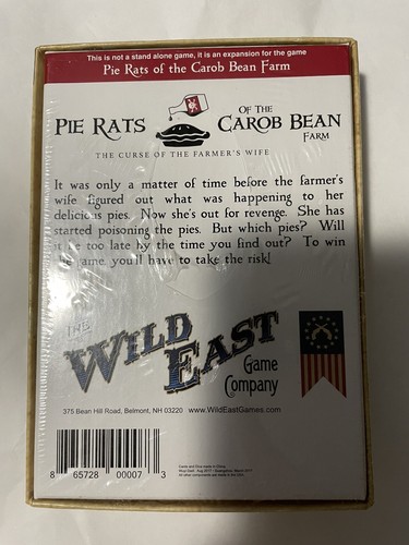 NEW Wild East Games Pie Rats of the Carob Bean Farm Card Game and Expansion - Picture 5 of 5