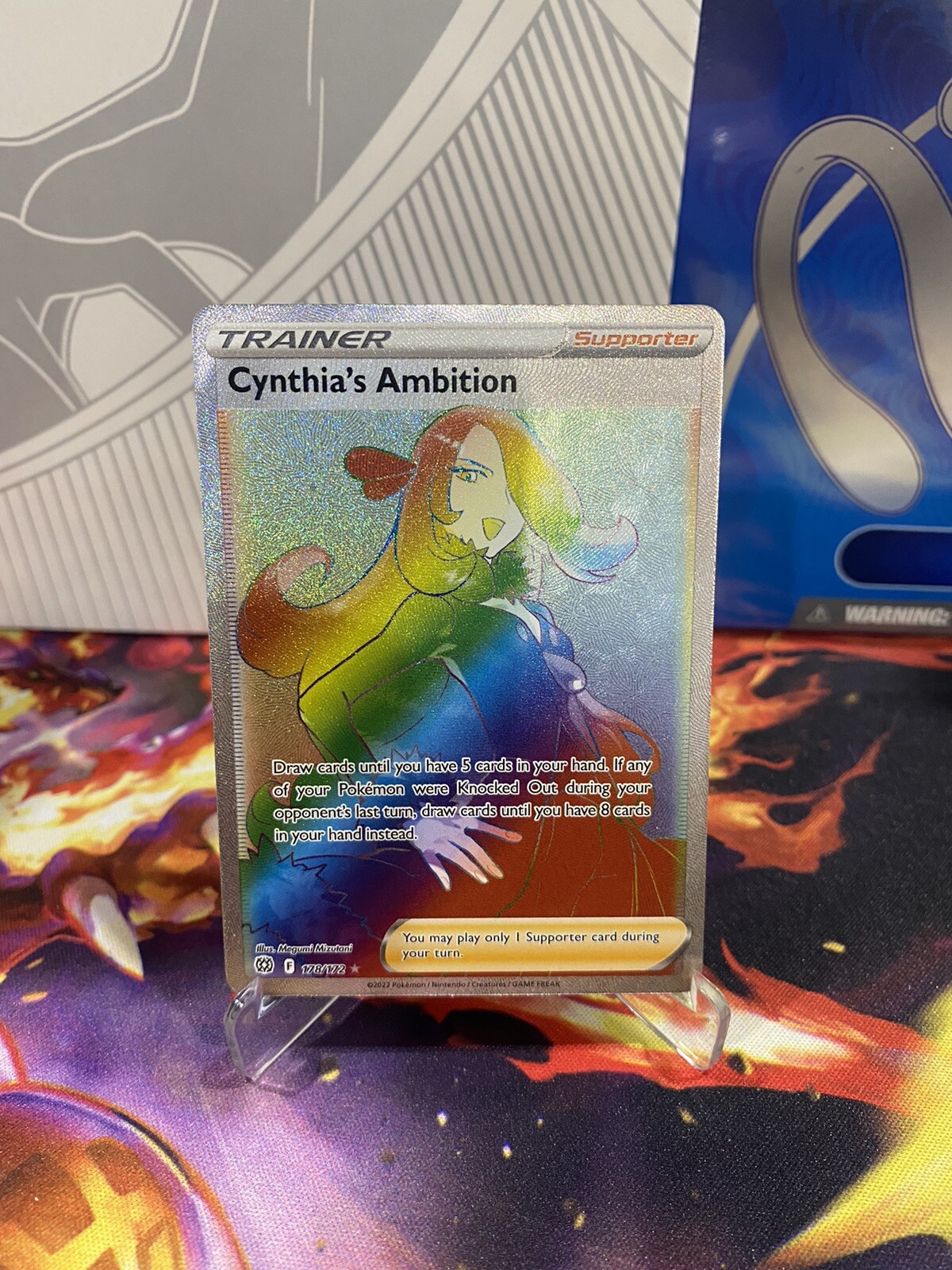 Cynthia's Ambition - 178/172 - Brilliant Stars - Hyper Rare - Pokemon Card NM