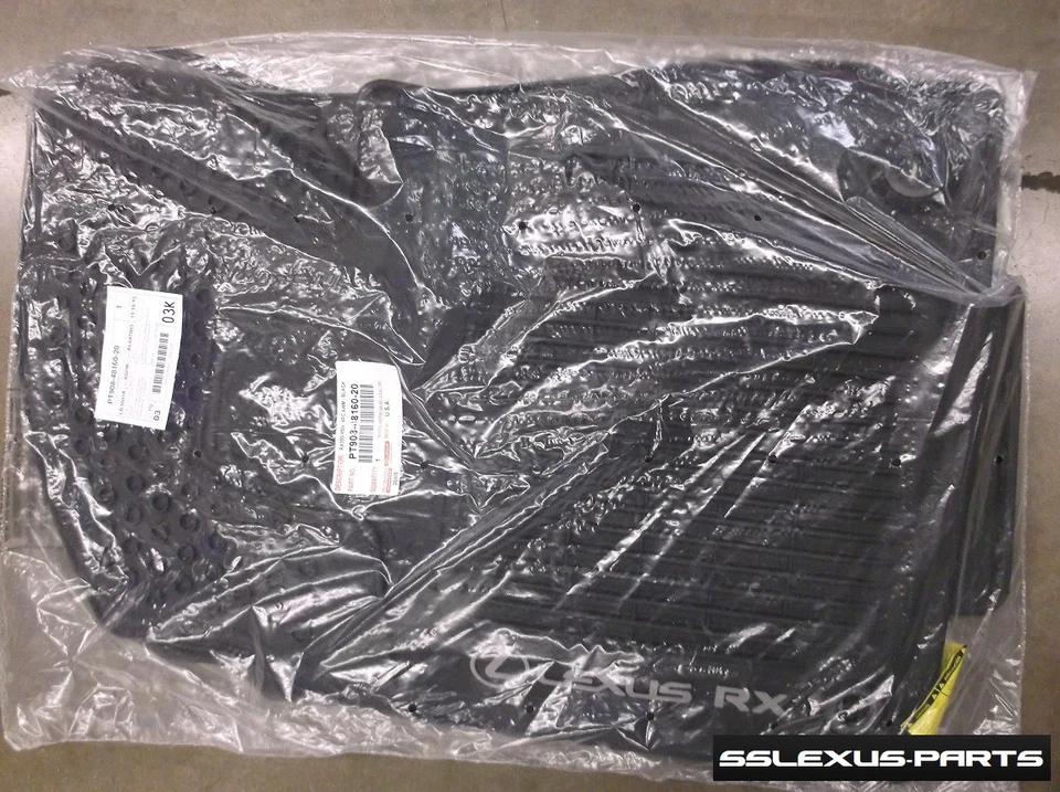 Lexus RX350 RX450H (2016-2022) OEM Genuine ALL WEATHER FLOOR MATS 4pc (Black) - Image 3 of 4