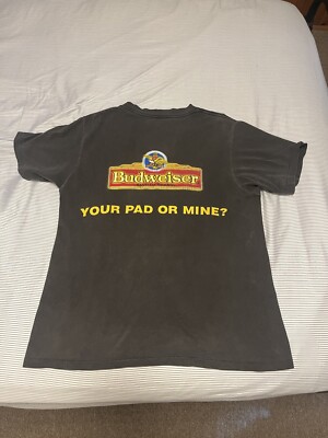 Vintage Budweiser Frogs T Shirt Large Your Pad Or Mine | eBay