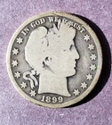 1899  Barber Half Dollar