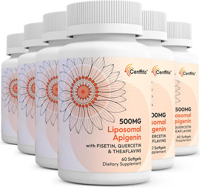 Liposomal Apigenin 500Mg Softgels - Optimal Apigenin Supplement with Fisetin,...