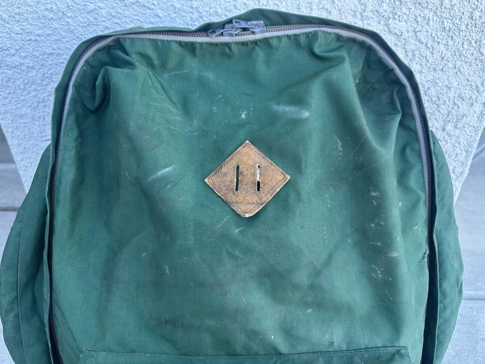 Mochila North Face Vintage Etiqueta Marrón Marco Interno Verde Talla Grande *Ver Fotos Foto 2 de 4