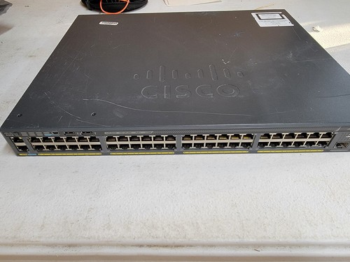 Cisco WS-C2960X-48LPD-L 48-Ports GigE PoE+ & 2 x 10G SFP+*Read Description - Picture 4 of 4