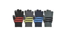 Grand Sierra Touchscreen Gloves Kids One Size Fits Most Black Knit Lot Of 12
