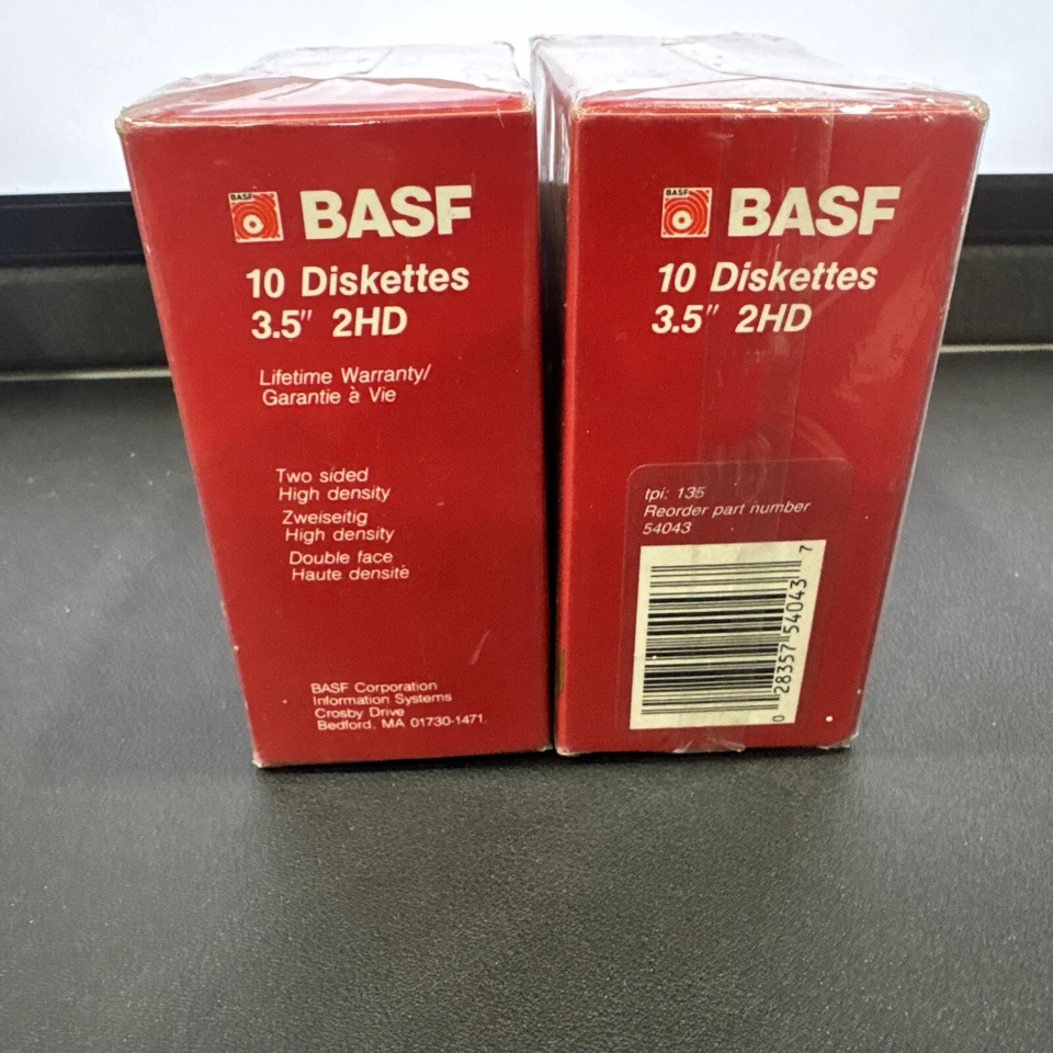 BASF 2HD High Density Macintosh Formatted 3.5" Inch Floppy Disks - 10 Pack_ 2ea - Image 3 of 4