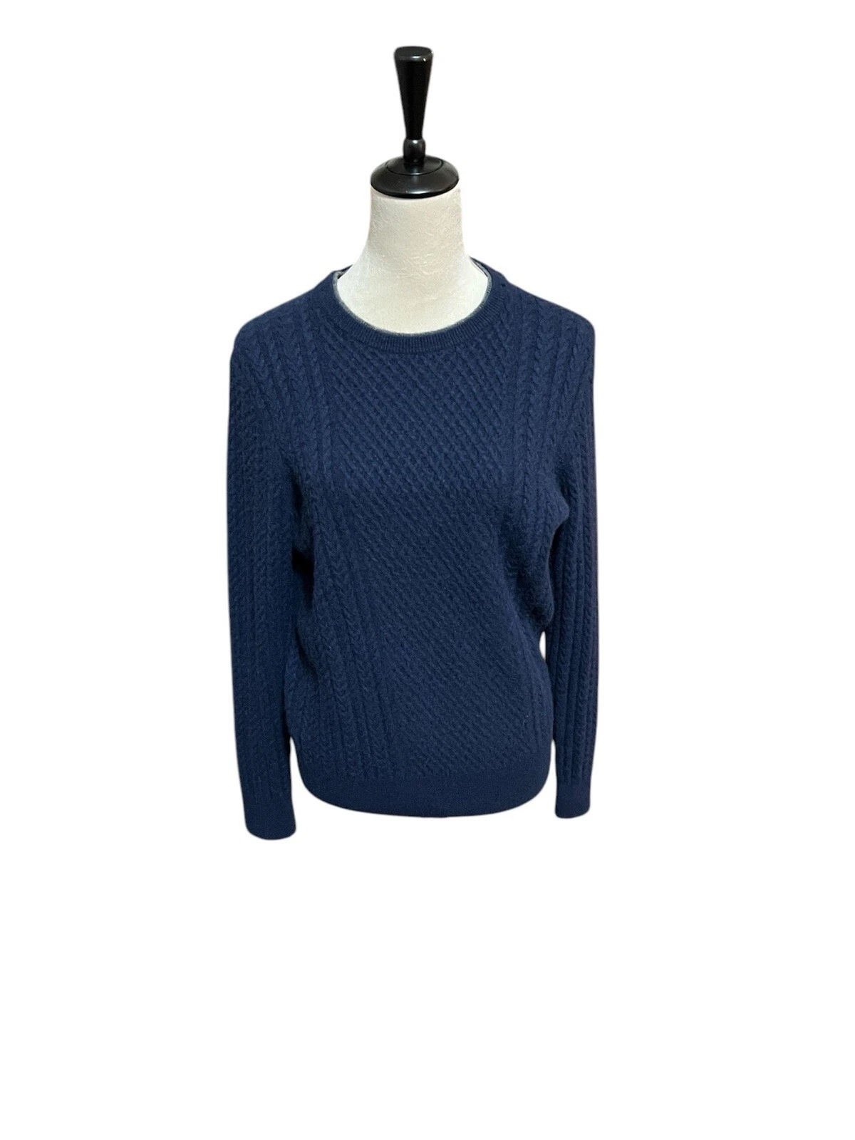 JOS.A.BANK EXQUISITE COZY 100% CASHMERE CREW NECK SWEATER, L