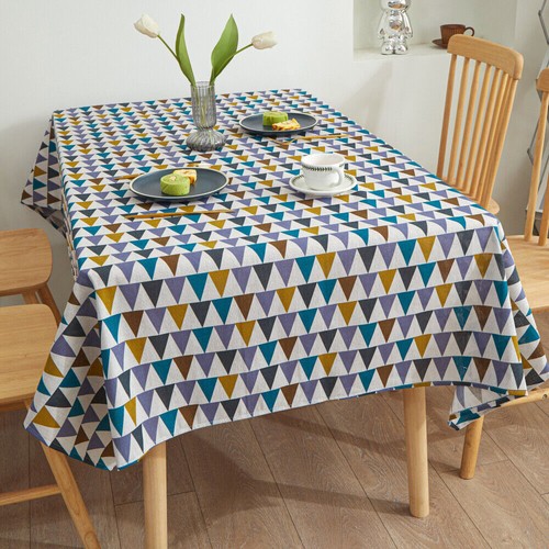 Stain Resistant Tablecloth, Waterproof Tablecloth Indoor Outdoor Soft Faux Linen - Picture 12 of 33