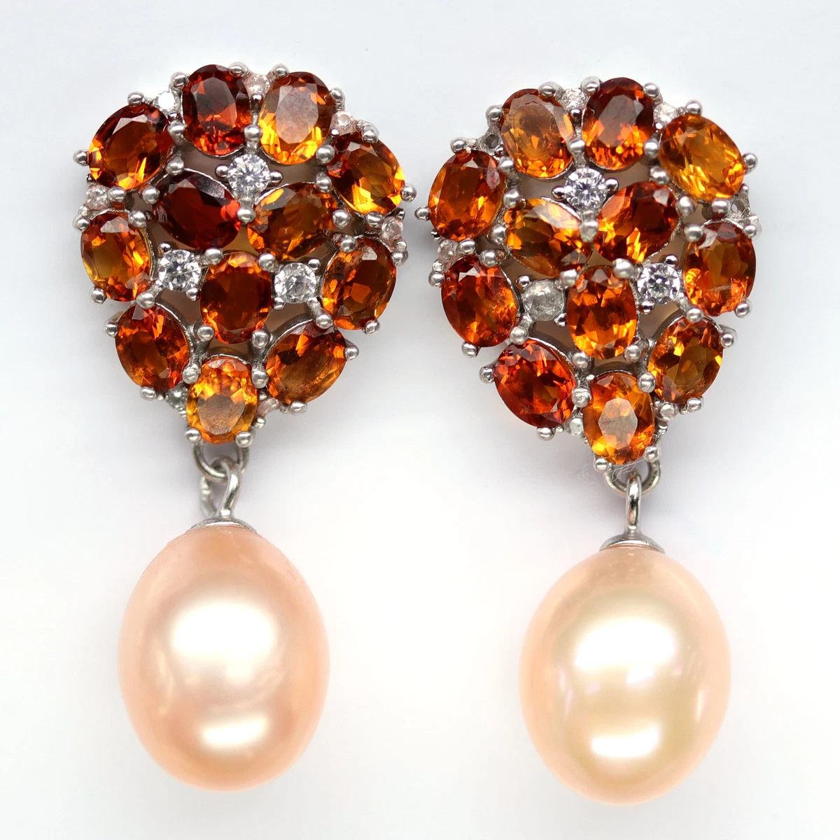 Aavashyak Traditional Peach Color Jhumka Earrings Jewellery | Fancy Party  Wear & Wedding Anniversary Golden Pearl