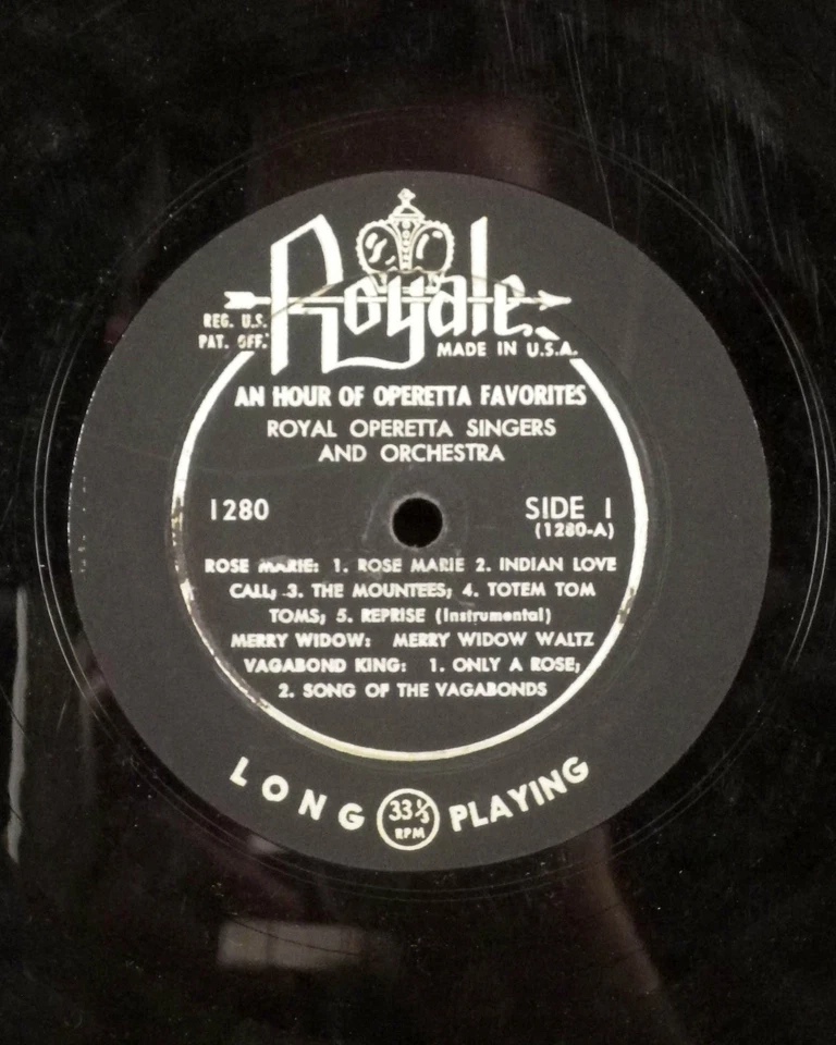Royale Operetta Singers LP Royale deep groove flipback GD - Image 3 of 3