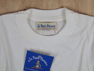 T-shirt Fiorucci Vintage 1993 Le Petit Prince - Taille S - Blanc - Neuf Avec étiquettes - Homme