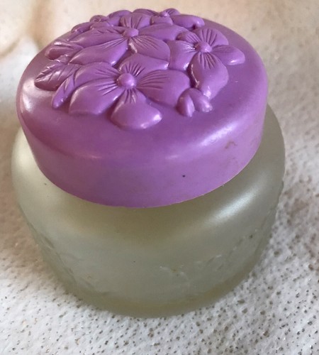 Vintage Avon Raining Violets cologne Gelee bottle purple top | eBay