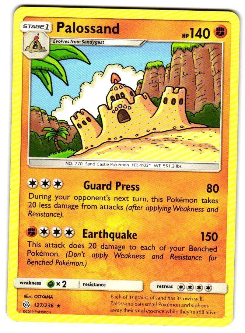 Pokemon SM: Cosmic Eclipse Palossand #127/236 LP Rare