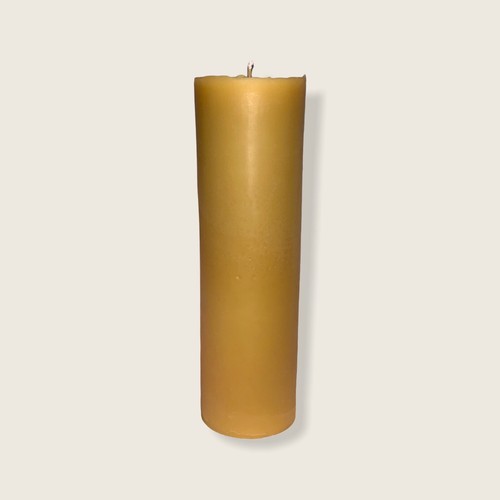 Pure 100 beeswax candles. Natural purifiers. Extra large pillar to