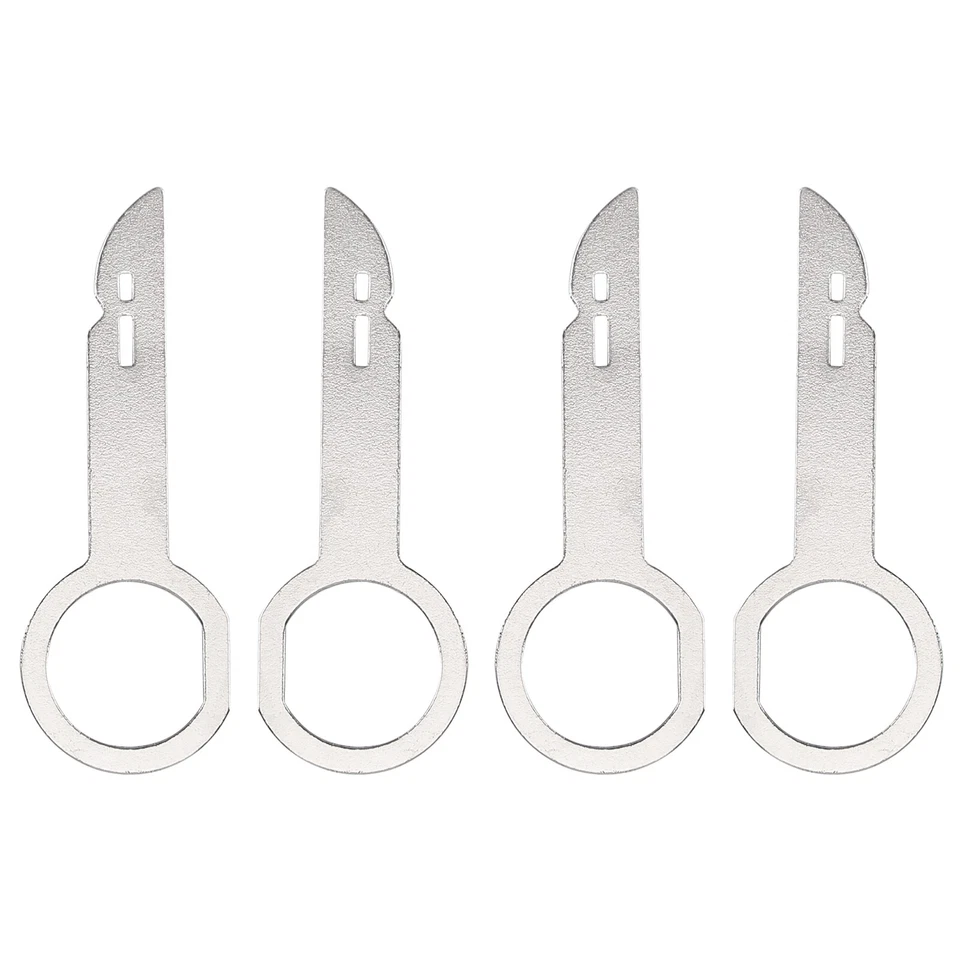 Herramienta de liberación de llave de extracción de radio 4 piezas para VW Audi Seat Skoda Mercedes Stereo Audio Foto 4 de 4