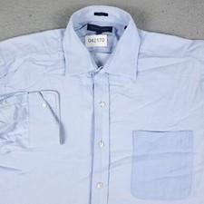 Tommy Hilfiger Shirt Mens 17 Blue Dress Button Up Long Sleeve