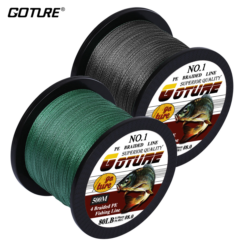 goture braided fishing line core for easy knotless leader connections to Seaguar Fluorocarbon Leader material. Fishing Lines – GOTURE