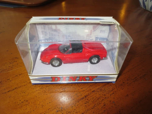 EARLY VINTAGE DINKY DY-24 1973 FERRARI DINO 246 GTS - RED/BLACK - MIB