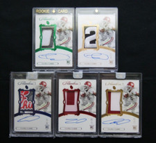2020 Panini Flawless Collegiate CeeDee Lamb RC Autos - Rainbow Lot of 5 RPAs