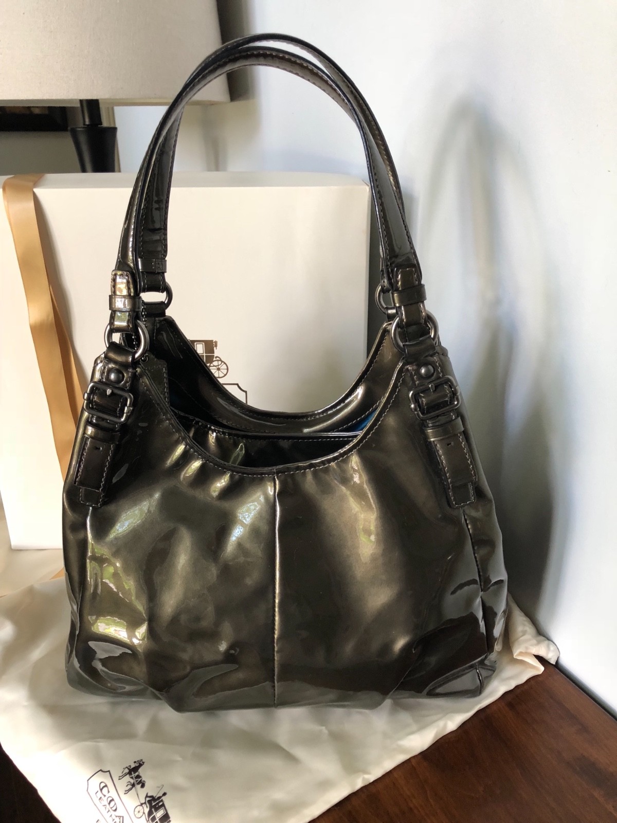 Authentic Coach 18760 Madison Maggie Patent Leather P Gem