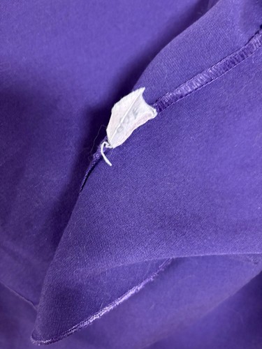 Large Oval Royal Purple Tablecloth, Excellent Condition - Picture 9 of 9